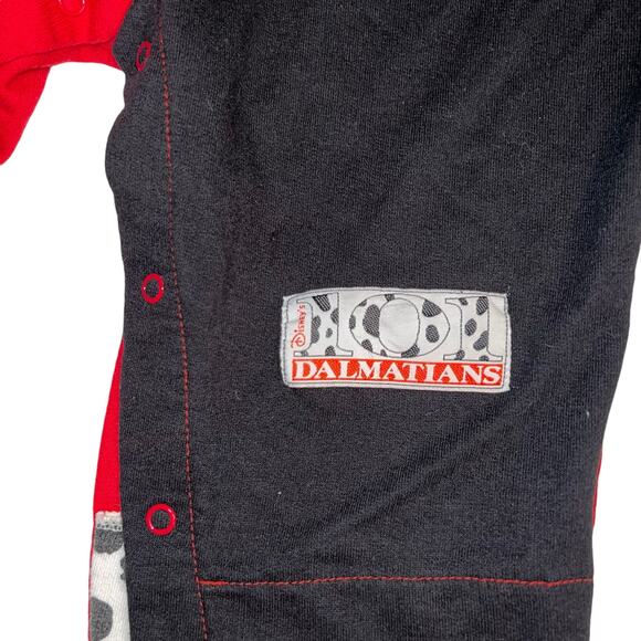 Vintage Disney's 101 Dalmatian red and white long sleeve romper one piece sz 18m - Picture 7 of 11